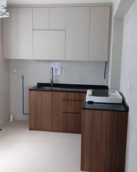 ✨Chic Monochrome BTO Kitchen Design🤩