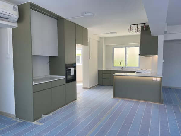 Modern minimalist kitchen crafted with precision, style, and function in mind